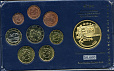 Финляндия, 2008, Годовой набор, 1с-2 Евро+ Позолоченная Медаль, в кассете-миниатюра